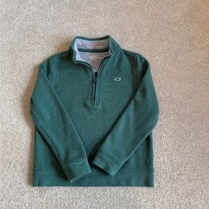 Vineyard Vines Kids’ Green Saltwater 1/4 Zip. Size 6
